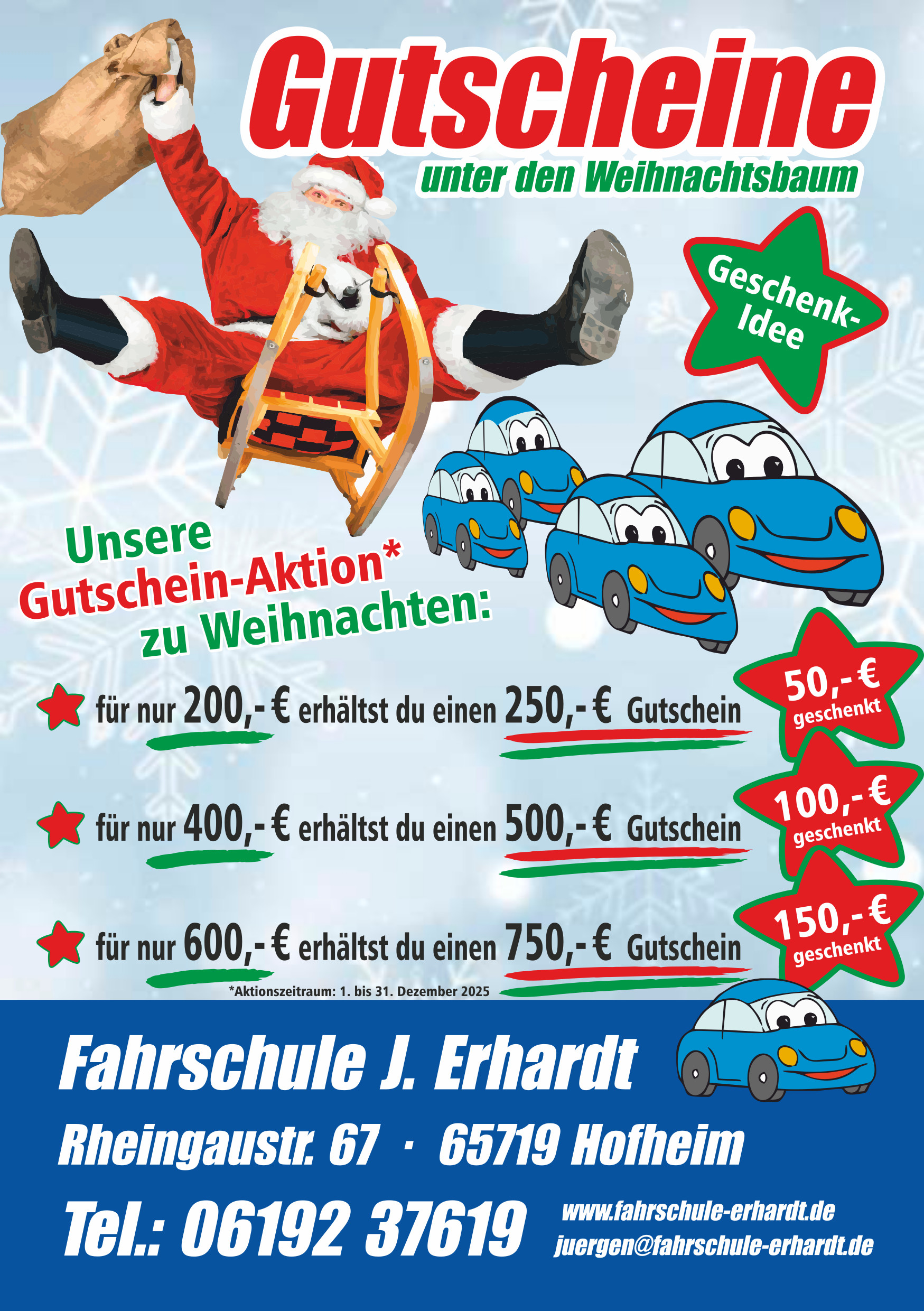 Gutschein Aktion Fahrschule Erhardt Hofheim